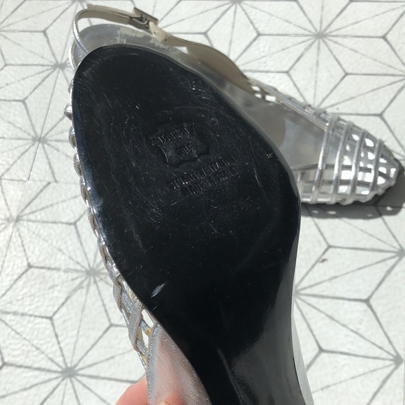 Stuart Weitzman Silver Heels - Picture 6 of 6